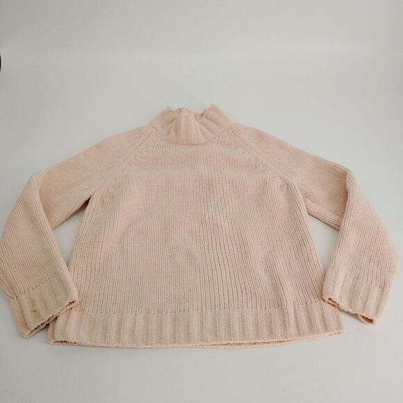 Orvis Sweaters - Orvis Sweater Women's Small Mock Neck Ribbed Pink
